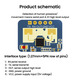 Датчик движения HLK-LD2410C 24G mmWave FMCW до 5M Изображение