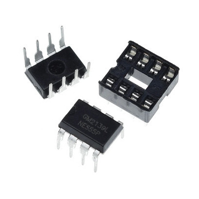 Микросхема Таймер NE555 NE555P NE555N DIP-8 папа + мама Изображение