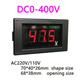 Вольтметр V27DC-D 0-400 В(красные цифры) Изображение