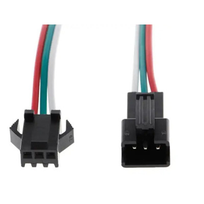 Разъем питания для светодиодной ленты 3pin JST SM 3 15см -10 пар Изображение