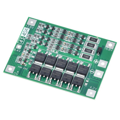 BMS контроллер 4S Li-Ion 18650 16.8V 40A заряда/разряда Изображение