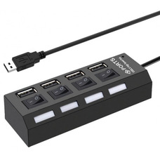 USB HUB 4 порта с выключателем Изображение