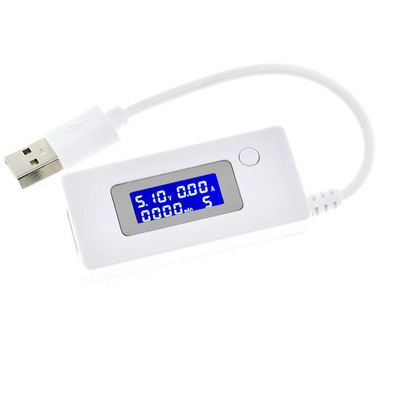 USB тестер тока напряжения мощности и заряда на проводе Изображение