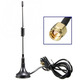 Антенна Wi-Fi с подставкой двухканальная 2.4- 5,8 Ghz 15 СМ кабель 3 м 7 db Изображение
