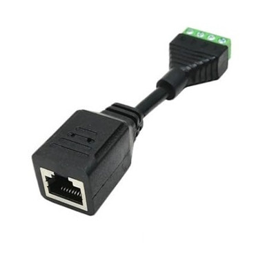 RJ45 гнездо с 4-пиновой клеммной колодкой 10 см Изображение