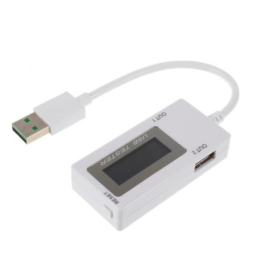 USB тестер напряжения мощности тока и заряда (2 выхода) Изображение