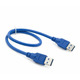 USB 3.0 AM/AM (папа-папа) 0,6 м синий Изображение