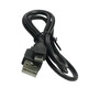 Кабель USB-micro USB 80 см круглый черный Изображение