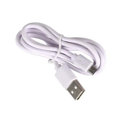 Кабель USB-micro USB 1,2 м круглый белый Изображение