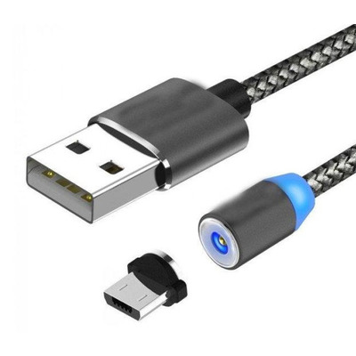 Кабель USB-micro USB 2м с магнитной головкой Изображение