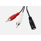 Кабель 3,5 мама-2 RCA 40 см переходник Изображение
