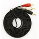 Кабель 3,5mm-2 RCA  5 метров (в упаковке) переходник Изображение