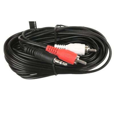 Кабель 3,5mm-2 RCA  10 метров (в упаковке) переходник Изображение
