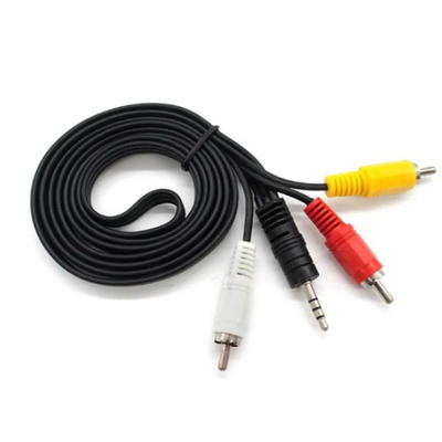 Кабель 3,5mm-3 RCA 1,5 метра переходник Изображение