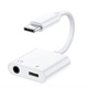 Переходник USB Type C папа на Type C  мама с AUX Изображение