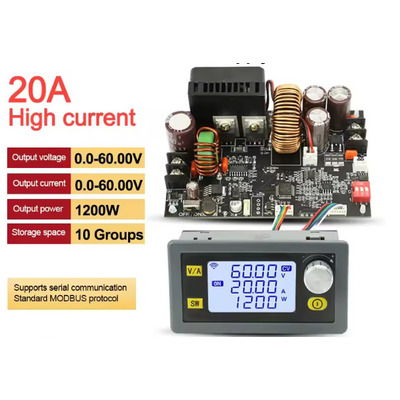 XY6020L Лабораторный блок питания 60 V 20 A понижающий преобразователь 1200 Вт Изображение