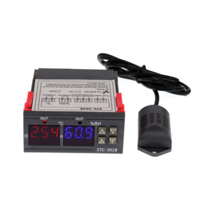Контроллер STC 3028 температуры от -20 до 80°C и влажности 220V Изображение