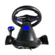 Руль с педалями 3в1 Vibration Steering wheel педалями газа тормоза мультимедийный универсальный джойстик-руль Изображение