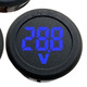 Вольтметр D-SUN DC 5-100 В круглый (синие цифры) Изображение