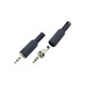 Разъем штекер jack 3.5 mm 3 pin папа под пайку Изображение