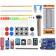 Стартовый обучающий набор Arduino Uno R3 с датчиками звука, воды, влажности, расстояния, светодиодами Изображение