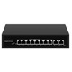 Сетевой  POE коммутатор 48 В Gigabit на 8+2 портов с встроенным блоком питания Изображение