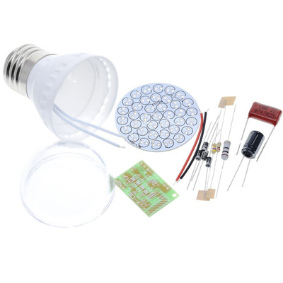 Набор для пайки DIY мини светильник 38 LED 85V-277V, 2.4 Вт без диодов Изображение