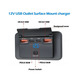 Вольтметр для инвертора 4 порта 12V 108W PD+QC3.0 USB зарядное устройство Изображение