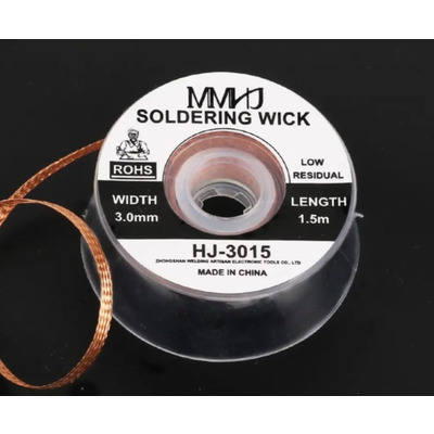 Медная оплетка CP-3015 1,5 м толщина 3 мм для снятия и удаления припоя Solder Wick Изображение