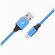 Кабель зарядки USB-Iphone 5-7 1 м в тканевой оплетке Изображение
