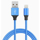 Кабель зарядки USB-Iphone 5-7 1 м в тканевой оплетке Изображение