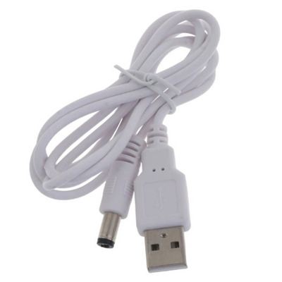 USB папа- Power 5,5/2,1 mm 1,5 метров белый Изображение