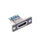 Разъем Type-C мама F гнездо с креплением коннектор USB 3.1 Изображение