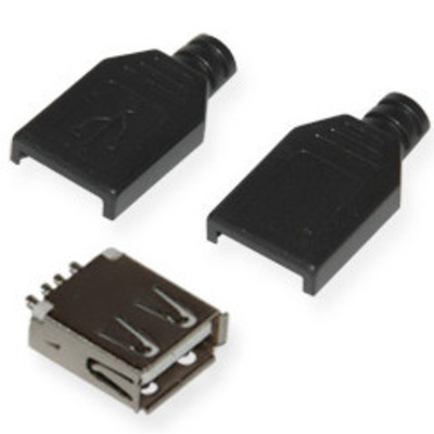Гнездо USB тип A на кабель в корпусе Изображение