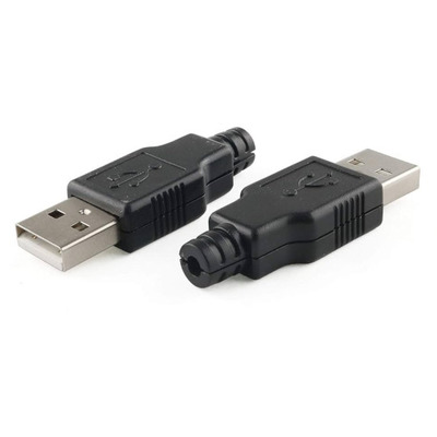 USB 2.0 штекер коннектор Type-A 4-контактный в корпусе Изображение