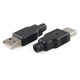 USB 2.0 штекер коннектор Type-A 4-контактный в корпусе Изображение