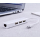 HUB MicroUSB на 3 USB 2.0 + RJ45 сетевая карта Изображение