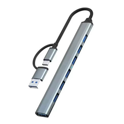 Type-C(с переходником USB) HUB USB 3.0 на 7 портов Изображение