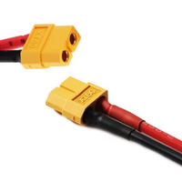 Роз'єм XT60 мама з кабелем 14 AWG, 10 см, для акумуляторів і DC-живлення Зображення