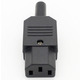 Сетевой разъём IEC C13 (мама), кабельный, 3-контактный, 10A 250V Изображение
