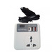 Автомобильный инвертор (преобразователь) от прикуривателя 12-220v с USB, Type-C, дисплеем Car Power Изображение