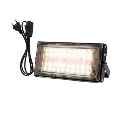 Светодиодная LED фитолампа 50 Вт питание 220 В Изображение