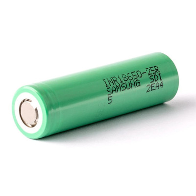Аккумулятор 18650 25RM Samsung Li-Ion 2500 mAh 3,7V зеленый Изображение