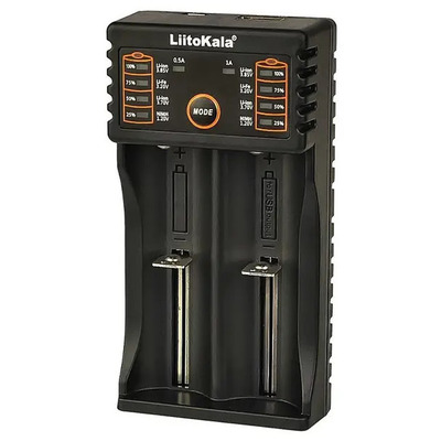 Зарядное устройство LiitoKala Lii-202 1.2V/3.7V/3.2V/3.85V 21700 18650 14500 Изображение