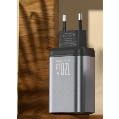 Зарядное устройство 121-CC2A USB ,Type C grey 5V 2,4A Изображение