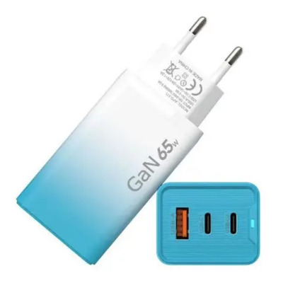 Зарядное устройство AR-233 USB ,Type C blue 5V 2,4A Изображение