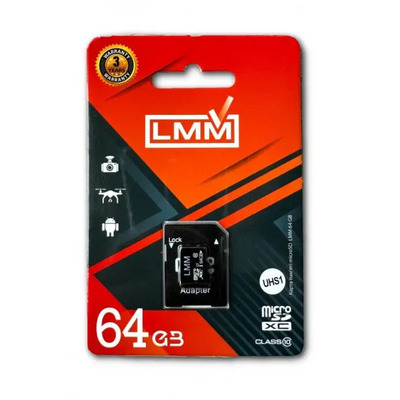 Карта памяти microSDHC 64GB (UHS-1) class (с адаптером) Изображение