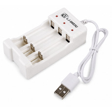 Зарядний пристрій на 3 акумулятори AA/AAA від USB Зображення