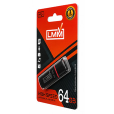 Флешка USB 64 GB, чорна Зображення