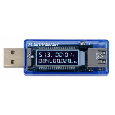 USB тестер KWS-V21 для измерения напряжения, тока, мощности и емкости, поддержка Quick Charge Изображение